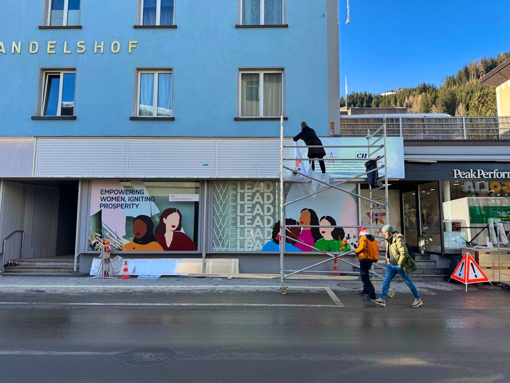 Davos WEF Umbau. Zahlreiche Umbauten stehen an. 