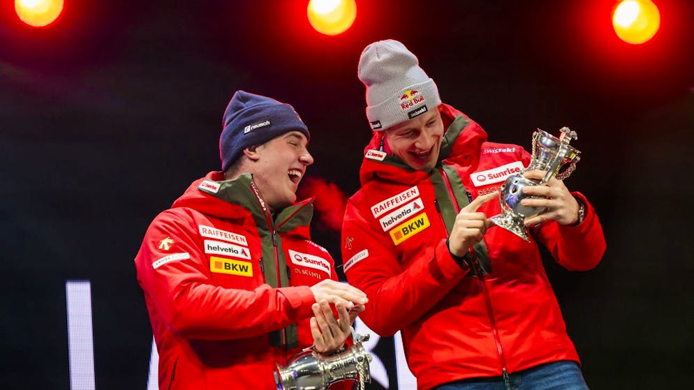 Unheimliche Serie. Vier Doppelsiege in vier Abfahrten: Die erdrückende Schweizer Dominanz