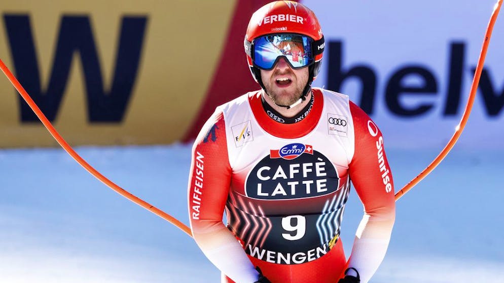 Justin Murisier hatte bei der Abfahrt am Lauberhorn eine knifflige Aufgabe vor sich.