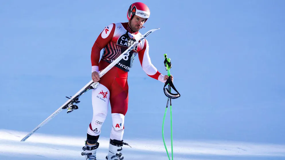 Vincenct Kriechmayr nach seinem schweren Sturz in der Lauberhorn-Abfahrt.