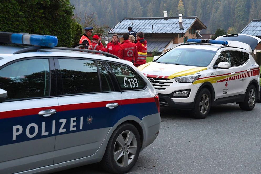 Servizi d'emergenza austriaci in azione in un'immagine illustrativa d'archivio.