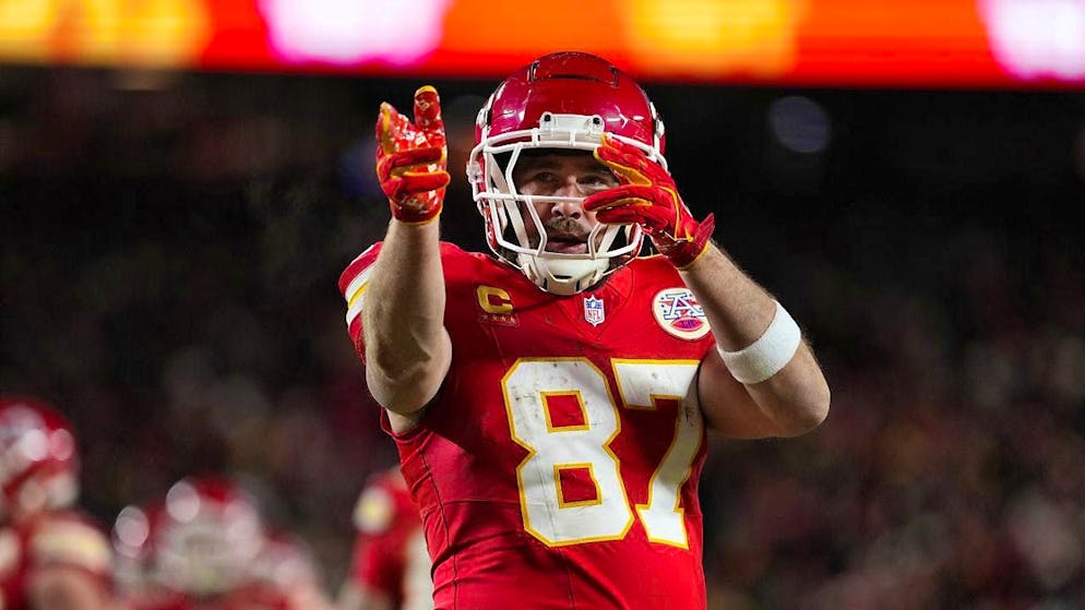Kansas City Chiefs' Travis Kelce delivered in the quarterfinal game of the NFL playoffs
