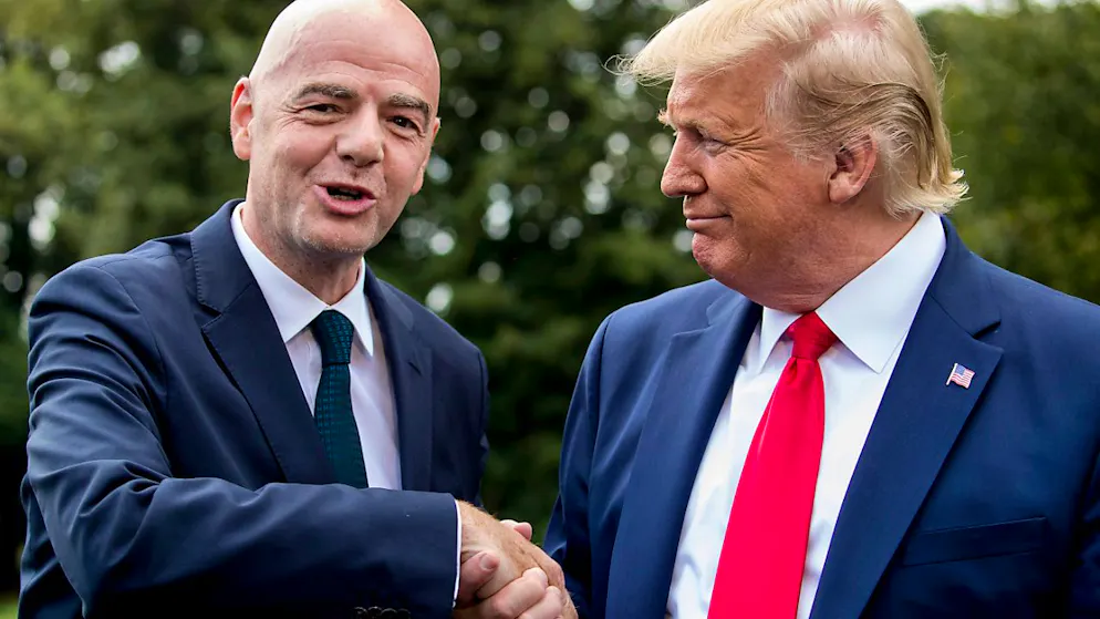Il presidente della Fifa Gianni Infantino e il presidente eletto Usa Donald Trump si erano già incontrati in passato durante il primo mandato del tycoon (foto d'archivio)