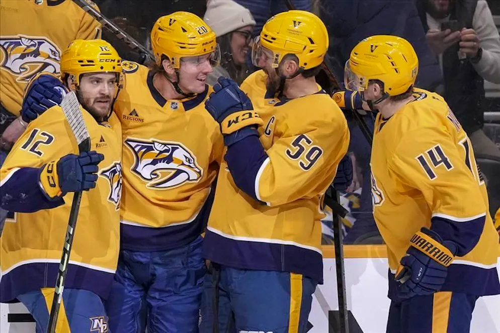 Josi e i suoi Nashville Predators.