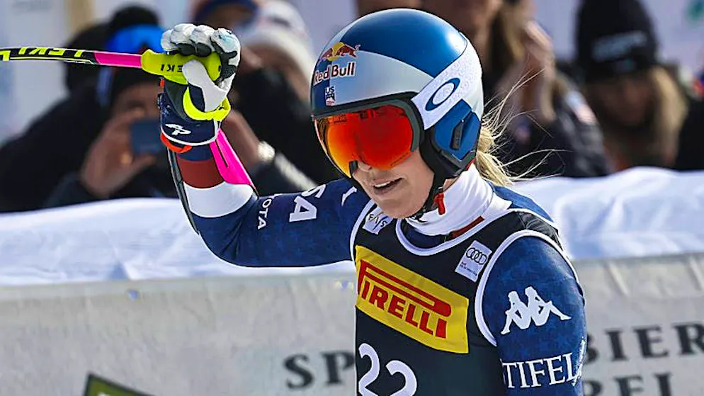 Lindsey Vonn sees potential for improvement after her crash in Cortina d'Ampezzo.