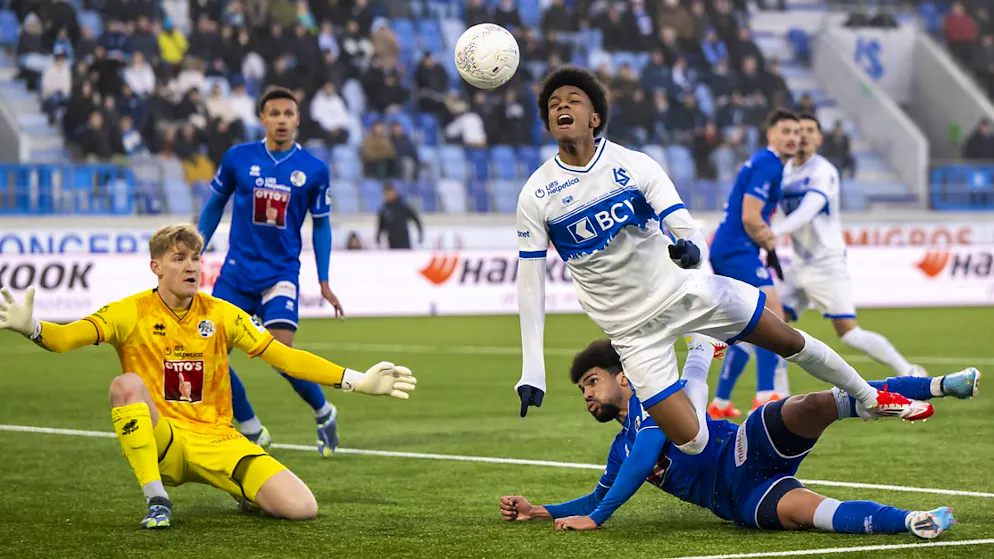Luzerns Goalie Pascal Loretz parierte jeden Lausanner Abschluss auf sein Tor