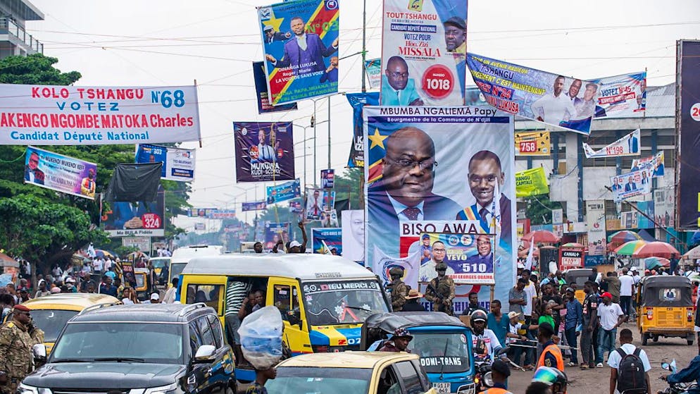 Les rues de  Kinshasa en République démocratique du Congo.