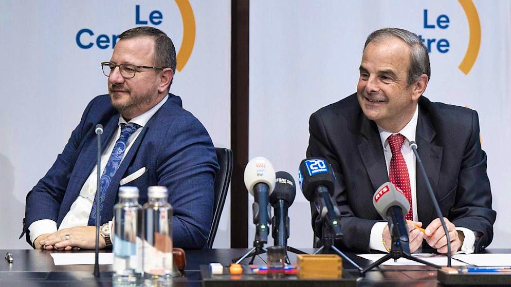 Center Party President Gerhard Pfister (right) and Center parliamentary group leader Philipp Matthias Bregy.