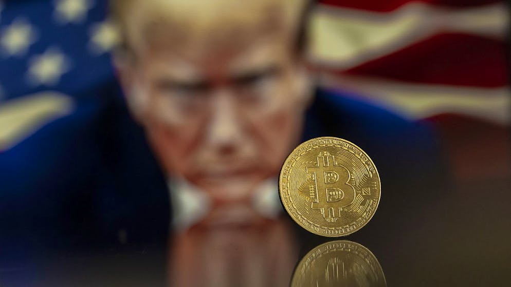 Lundi mation le bitcoin prenait encore 3,28% à 108'572,96 dollars, après avoir chuté de 0,9% à 102'626 dollars une heure plus tôt et inscrit dans la foulée une nouvelle marque de référence à 109'114,88 dollars (archives).