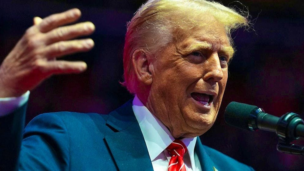 US President-elect Donald Trump speaks at a rally before his inauguration. Photo: Evan Vucci/AP/dpa