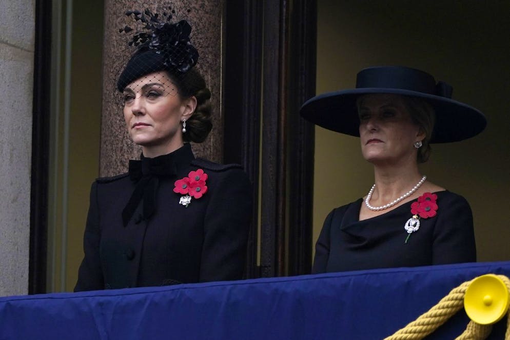 Lorsque Kate a été confrontée à un cancer l'année dernière, Sophie l'aurait soutenue avec discrétion et compassion. (Photo réalisée lors du Remembrance Day, le 10 novembre 2024).