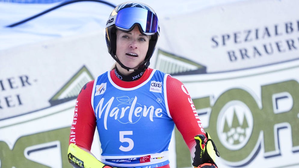 Training instead of racing. Lara Gut-Behrami 