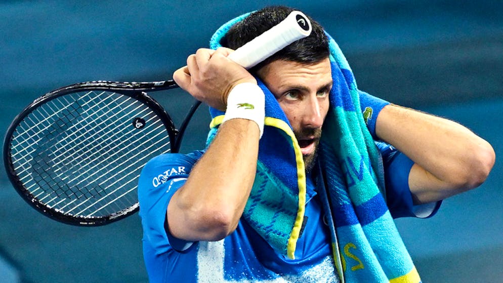 Novak Djokovic s'est dit «préoccupé» par sa blessure à la cuisse gauche.