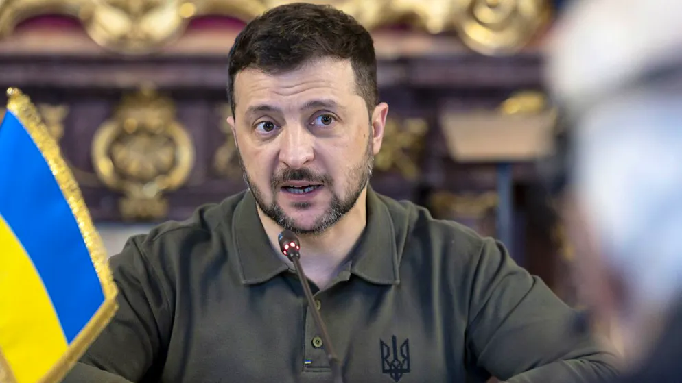 Il presidente ucraino Volodymyr Zelensky è arrivato al Forum economico mondiale di Davos (foto d'archivio)