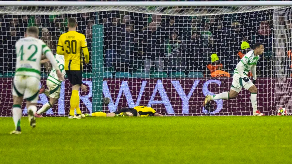 Young Boys also lose at Celtic after Benito's own goal - Gallery. The late YB setback in one picture