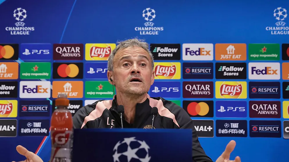 PSG-Trainer Luis Enrique sieht dem Spiel gegen Manchester City gelassen entgegen