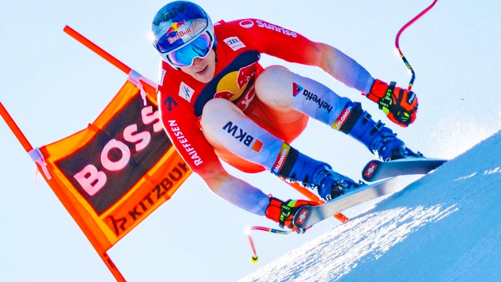 2. Abfahrtstraining in Kitzbühel. Odermatt mit Mühe, von Allmen mit Schreckmoment, Casse dominiert