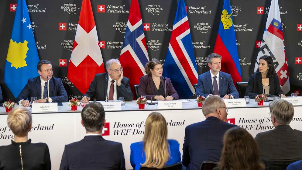 WEF 2025. La Svizzera firma l'accordo di libero scambio con il Kosovo a Davos