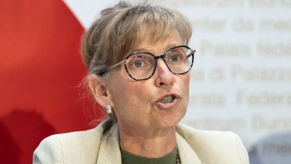 La consigliera di Stato Karin Kayser Frutschi (NW) din occasione di un incontro a Berna prima della Conferenza sulla pace in Ucrain al Bürgenstock