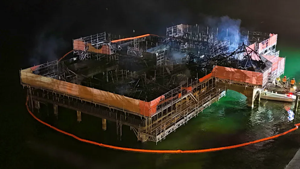 Cabane de bain Rorschach. La cabane de bain de Rorschach a entièrement brûlé. 