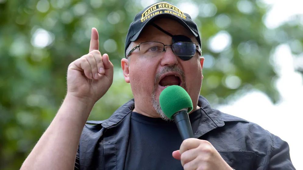 Trumps triumphierende Straftäter und Zweifel am Rechtssystem - Gallery. Auch der Gründer der Oath Keepers, Stewart Rhodes, wurde nach dem Angriff zu einer langen Haftstrafe verurteilt. (Archivbild)