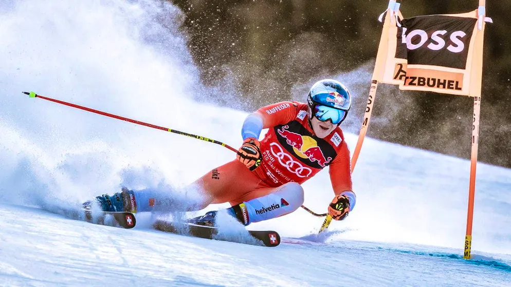 Marco Odermatt struggled with the Streif in Kitzbühel on Wednesday. 
