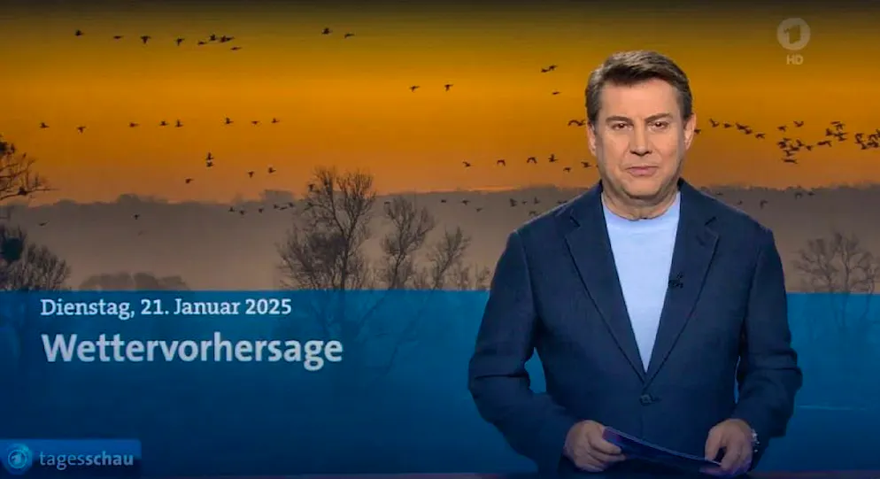 Jens Riewa has been presenting the ARD "Tagesschau" since the 1990s.