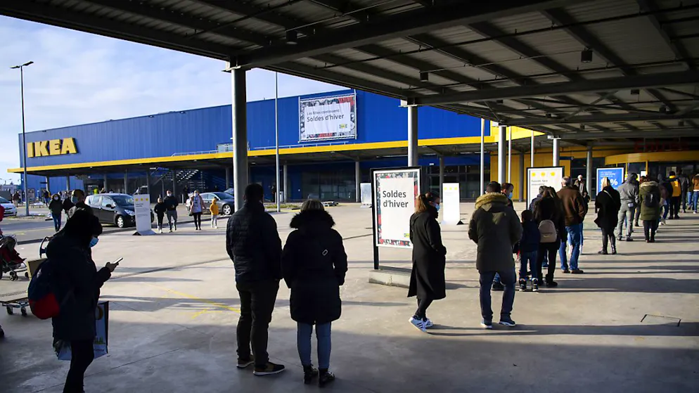 Le magasin IKEA d'Aubonne (VD) a dû être évacué mercredi en fin de matinée en raison d'un fort dégagement de fumée (image d'illustration).