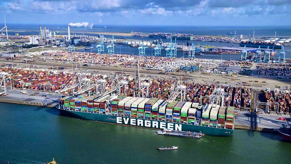 For the third year in a row, significantly fewer drugs have been seized in the port of Rotterdam. (archive image)