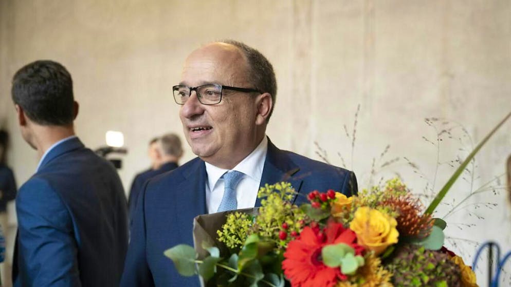 Der Aargauer Regierungsrat und Finanzdirektor Markus Dieth (Mitte) will nicht Bundesrat werden. (Archivbild)