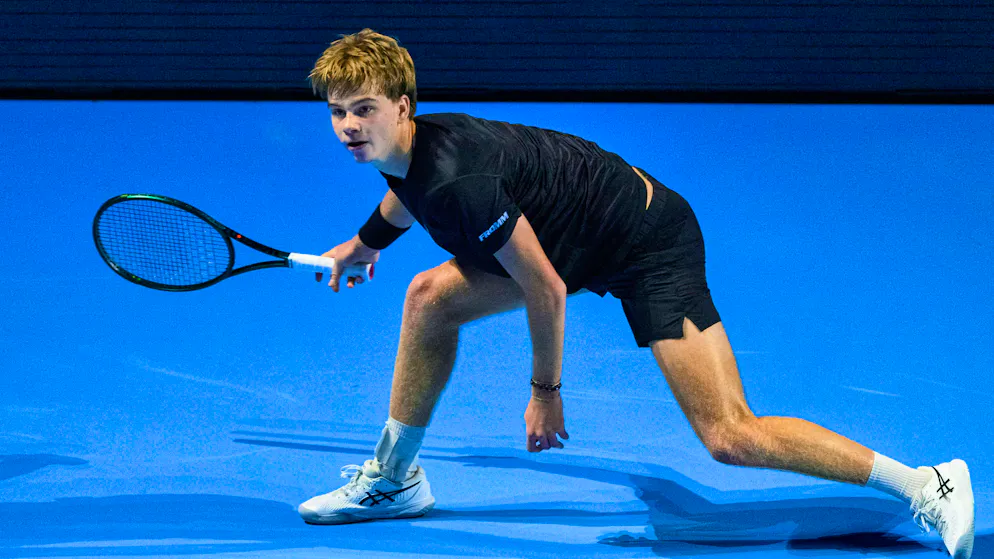 Henry Bernet is the last Swiss representative at the Australian Open in Melbourne