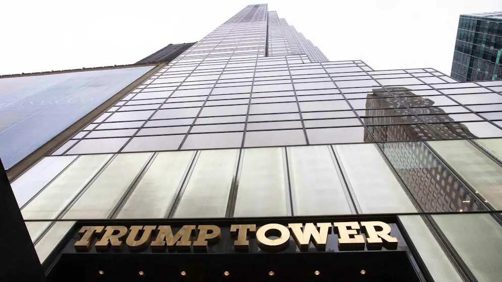 The Trump Tower on Fifth Avenue in New York.
