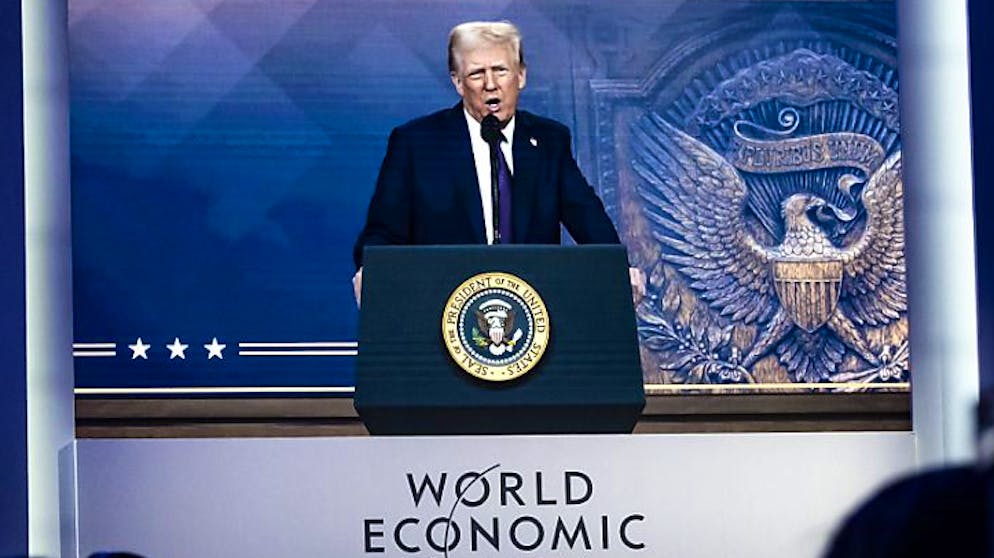 Visioconférence au WEF. Trump a à nouveau mis en garde le reste du monde à Davos