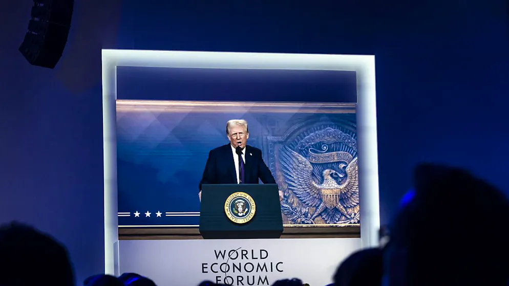 Donald Trump a déployé son programme politique à Davos jeudi.