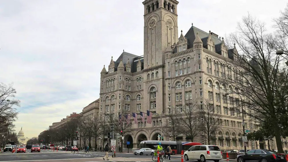 The Trump International Hotel in the US capital.