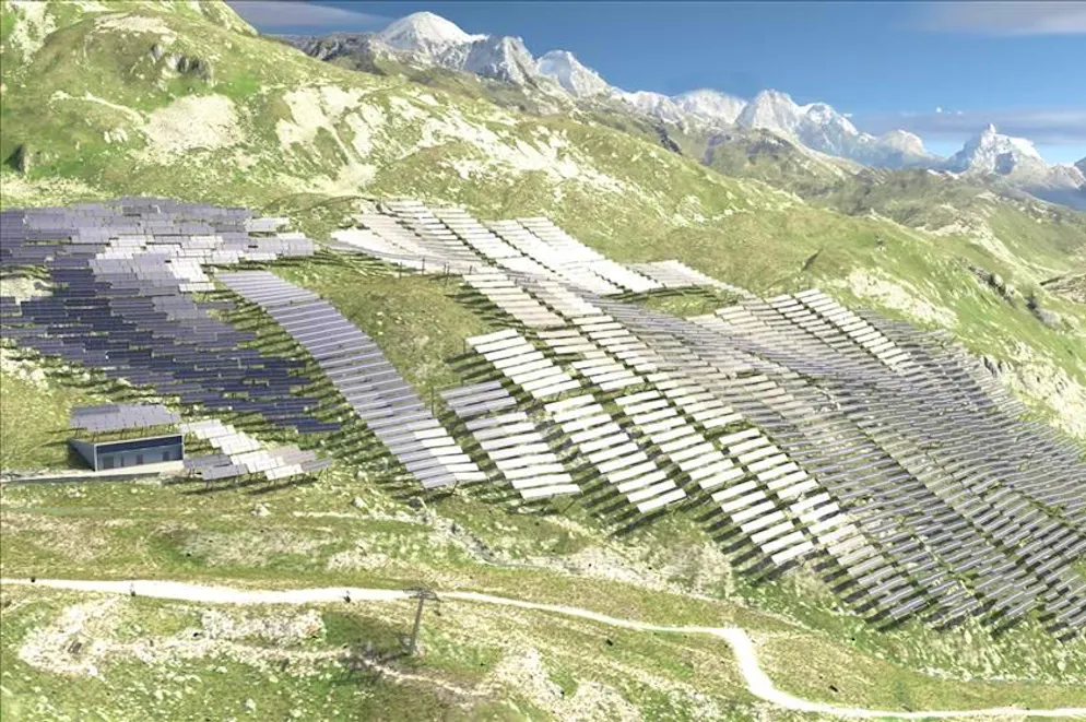 I rendering del progetto fotovoltaico