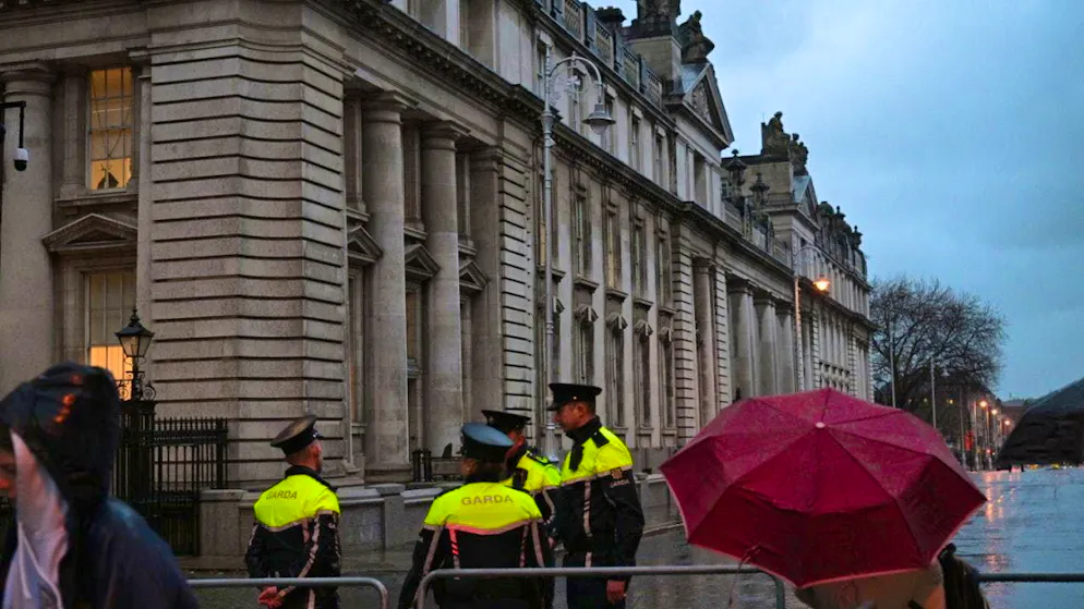 The Republic of Ireland is on the highest level of red due to the expected storm.