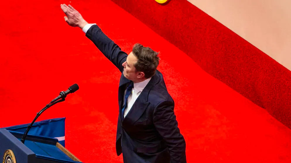 Musk caused outrage with this gesture on the day of Trump's inauguration.