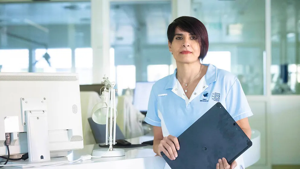 So erlebte die Pflegechefin die Tage mit dem Patienten Nummer Eins - Gallery. Für ihr Team war die zweite Welle schwieriger als die erste: Maria Pia Pollizzi, Leiterin des Pflegedienstes der Klinik Moncucco in Lugano.