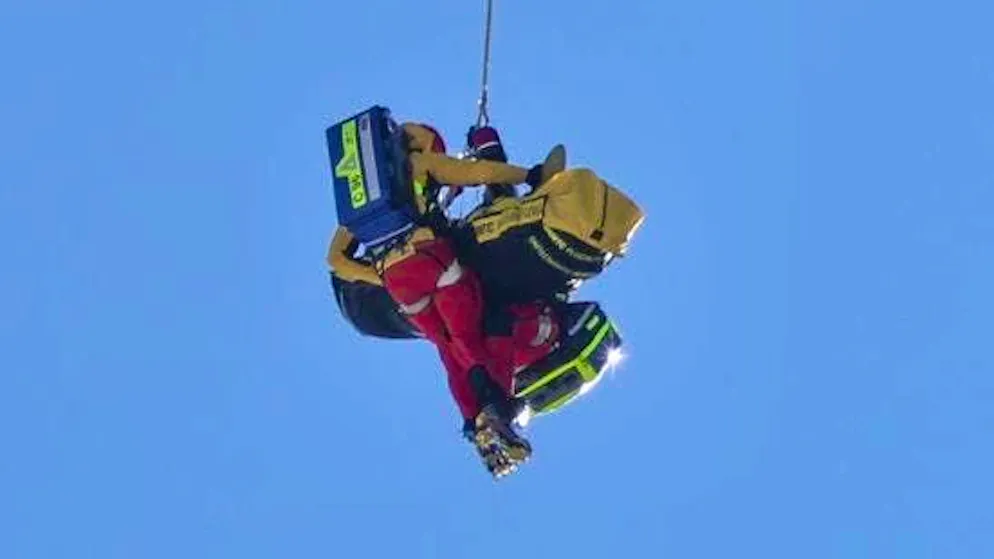 Alexis Pinturault had to be transported away by helicopter.