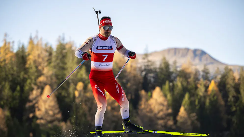 Joscha Burkhalter in Antholz im Sprint der beste Schweizer Biathlet