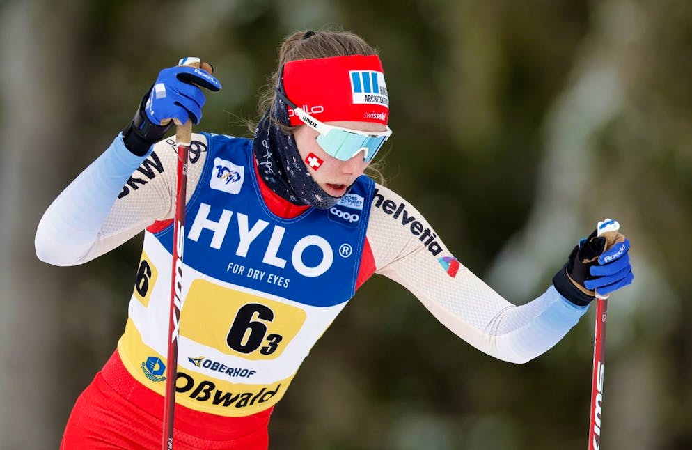 Marina Kälin en pleine action, dans l'équipe secondaire