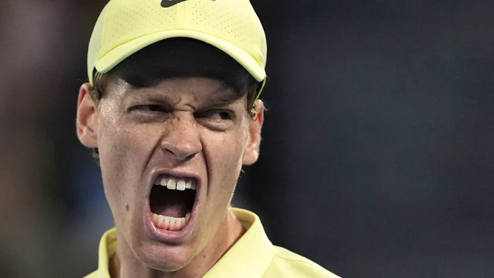 Jannik Sinner in Melbourne im Final.