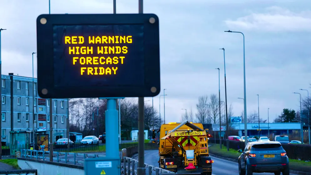 Warnings are issued in Edinburgh and elsewhere.