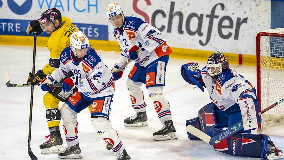 The 20-year-old goalie Lorin Grüter from the ZSC Lions made his National League debut on Saturday