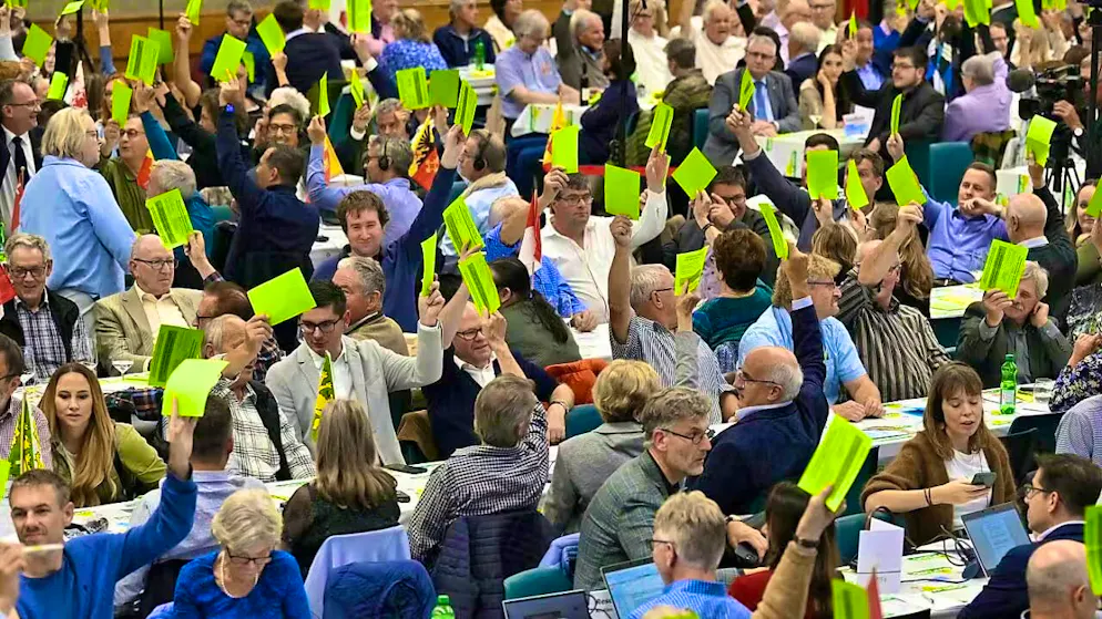 The SVP delegates are unanimous: the treaty package negotiated by the Federal Council with the EU must be brought down. (archive picture)