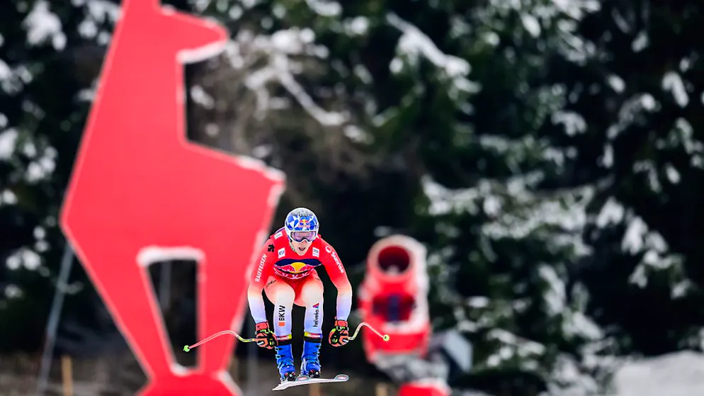 Odermatts achte Abfahrt in Kitzbühel soll den ersten Sieg bringen - Gallery. Marco Odermatt, hier unterwegs im Januar 2024 in einem Abfahrts-Training, will auf der Streif endlich den ersten Sieg erringen