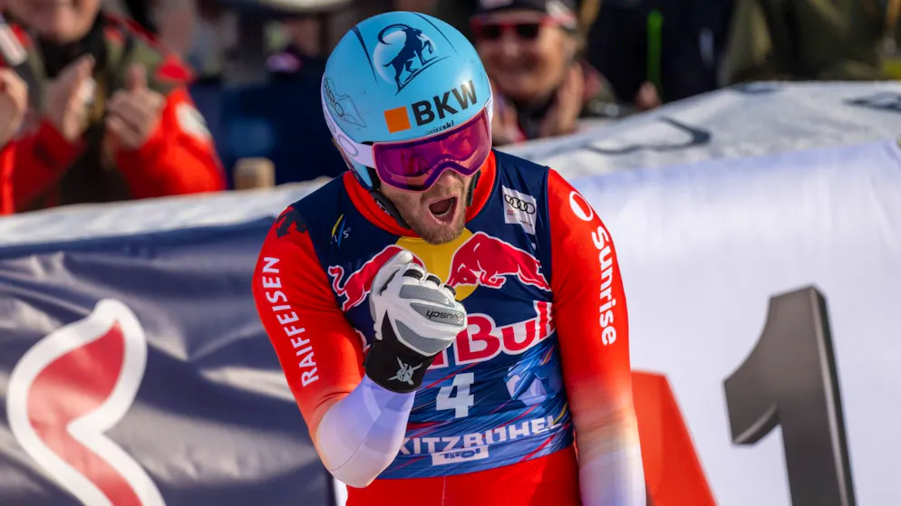 Alexis Monney a terminé deuxième à Kitzbühel.