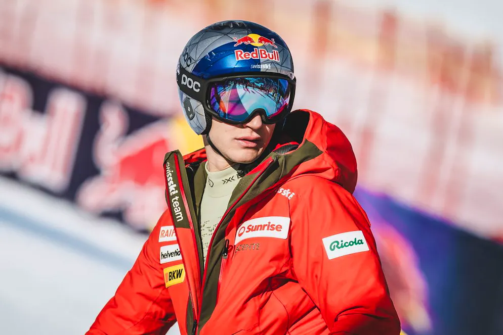 ABD0099_20250125 - KITZBÜHEL - ÖSTERREICH: Marco Odermatt (SUI) während der Besichtigung für die Abfahrt der Männer am Samstag 25. Jänner 2025 in Kitzbühel. - FOTO: APA/EXPA/JOHANN GRODER