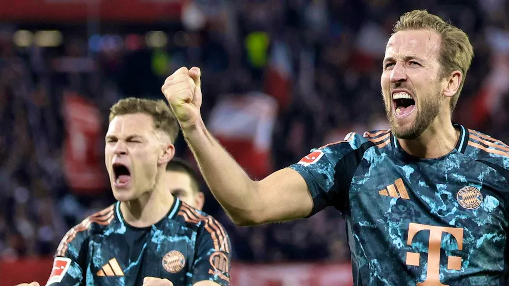 Harry Kane (r.) and Joshua Kimmich are victorious.